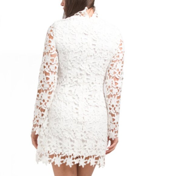 JL LUXE LABEL Long Sleeve Lace Mini Dress - Picture 4 of 4